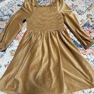 Tahari Kids Dress in Shimmering Gold